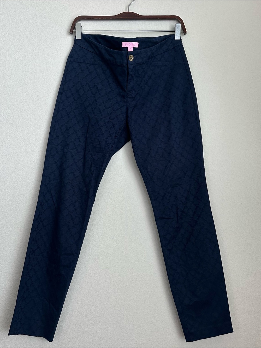Lilly Pulitzer 29" Kelly Textured Ankle Length Skinny Pant Women’s 6 571